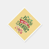 Serviette En Papier Le Typographe du Magic Christmas (Coin)