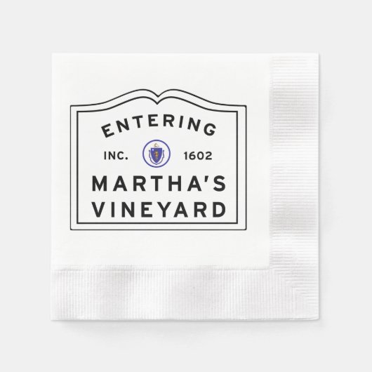 Serviette En Papier Le vignoble de Martha (Devant)