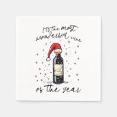Serviette En Papier Le Vin le plus merveilleux de l'année (Devant)