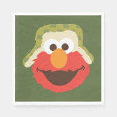 Serviette En Papier Le visage d'Elmo Woodland (Devant)