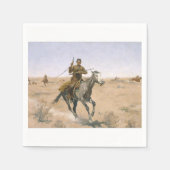 Serviette En Papier Le vol Frederic Remington (Devant)