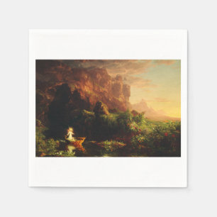 Serviette En Papier Le Voyage de la vie Enfance par Thomas Cole