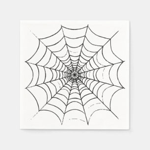 Serviette En Papier Le Web d'un simple araignée