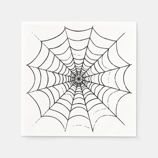 Serviette En Papier Le Web d'un simple araignée (Devant)