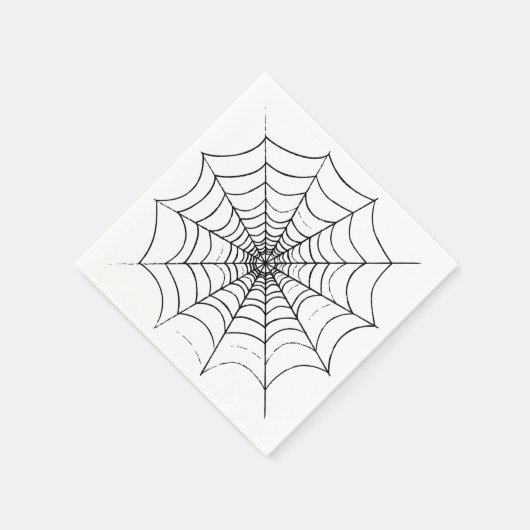 Serviette En Papier Le Web d'un simple araignée (Coin)