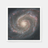 Serviette En Papier Le Whirlpool Galaxy M51 & Companion dans l'espace (Devant)