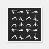 Serviette En Papier Le yoga pose (Devant)