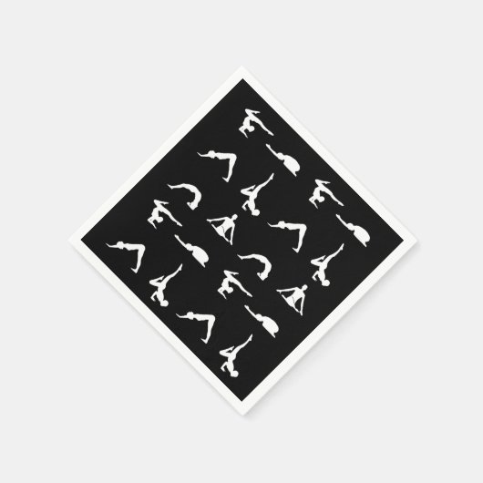 Serviette En Papier Le yoga pose (Coin)