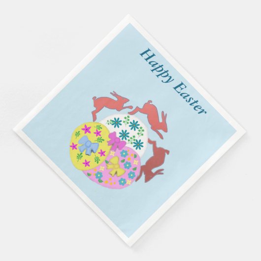 Serviette En Papier Leaping Hares  (Coin)