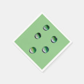 Serviette En Papier L'eau verte goutte de l'eau (Coin)