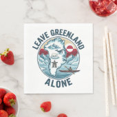Serviette En Papier Leave Greenland Alone (En situation)