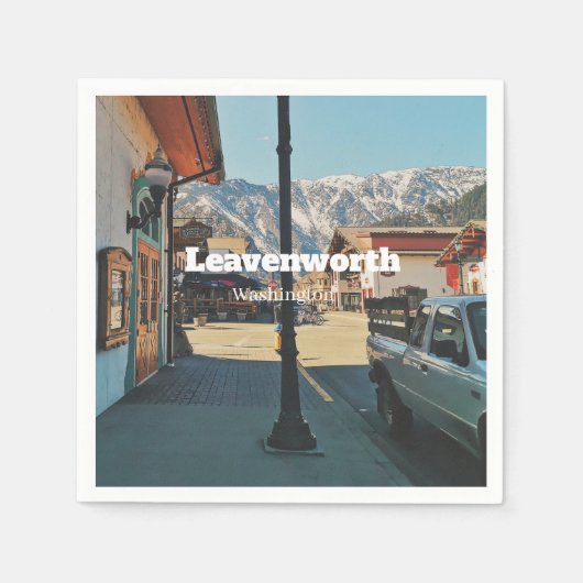 Serviette En Papier Leavenworth - Washington (Devant)