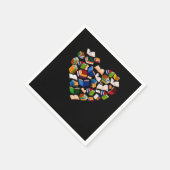 Serviette En Papier Lecteur de livre Coeur Lecture Bibliothécaire Lect (Coin)