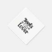 Serviette En Papier Lecture Art Books Lover (Coin)