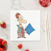 Serviette En Papier Lecture Blueprints Papier Naples (En situation)