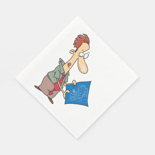 Serviette En Papier Lecture Blueprints Papier Naples (Coin)