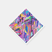 Serviette En Papier Lecture couleur Impression Abstraite (Coin)