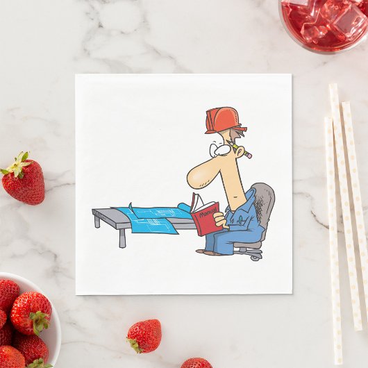 Serviette En Papier Lecture d'un manuel