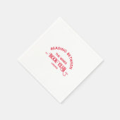 Serviette En Papier Lecture Entre Les Vins Book Club Red Crest (Coin)