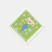 Serviette En Papier Lecture femme (Coin)