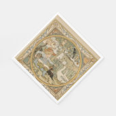 Serviette En Papier Lecture papier amusant Napkin (Coin)