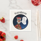 Serviette En Papier Lecture Psychique Drôle Llama Nostradamus Hallowee (En situation)