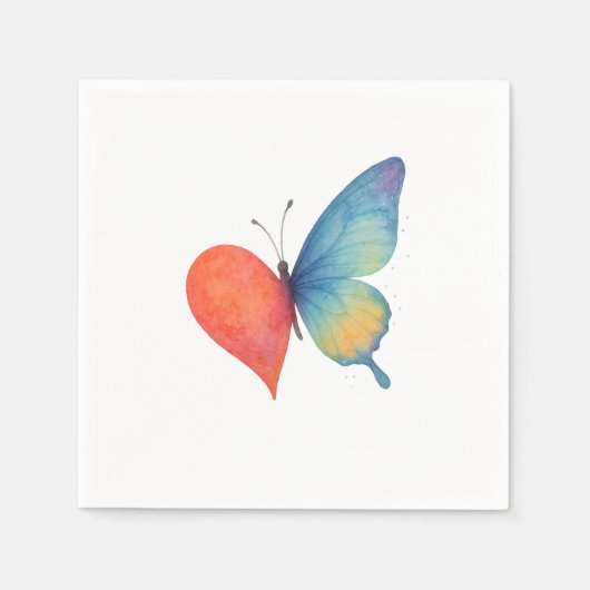 Serviette En Papier L'effervescence du coeur (Devant)