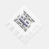 Serviette En Papier Légende du Camping Depuis Toujours (Coin)