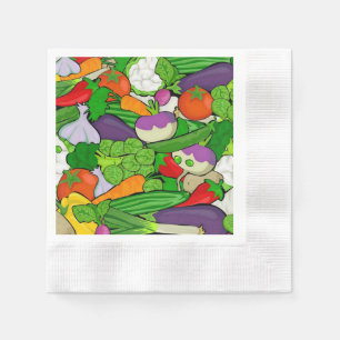 Serviette En Papier Légumes mélangés