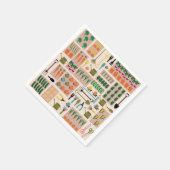 Serviette En Papier Légumes Papier de jardin Naples (Coin)