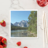 Serviette En Papier Leigh Lake, parc national de Grand Teton (En situation)