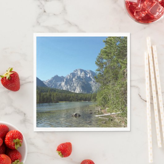 Serviette En Papier Leigh Lake, parc national de Grand Teton (En situation)