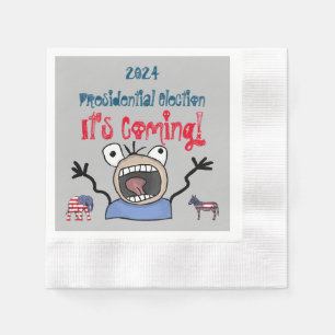Serviette En Papier L'élection présidentielle de 2024, c'est à venir !