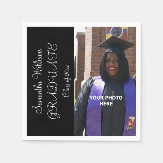 Serviette En Papier L'élégante photo de la femme (Devant)