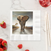 Serviette En Papier L'éléphant (En situation)