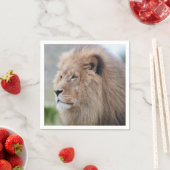 Serviette En Papier L'Embrace du lion (En situation)