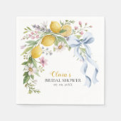 Serviette En Papier Lemon Bridal Shower Party Napkins  (Devant)