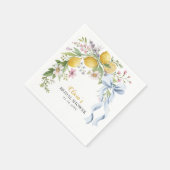 Serviette En Papier Lemon Bridal Shower Party Napkins  (Coin)