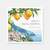 Serviette En Papier Lemon Citrus Amalfi Coast Enterrement de Vie de Je (Devant)
