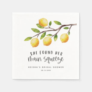 Serviette En Papier Lemon Elle A Trouvé Sa Fête des mariées De Squeeze