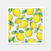 Serviette En Papier lemon napkins (Devant)