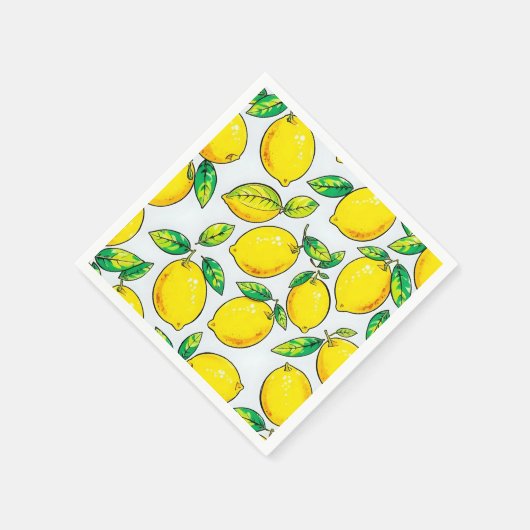 Serviette En Papier lemon napkins (Coin)