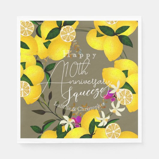 Serviette En Papier Lemon Squeeze (Devant)