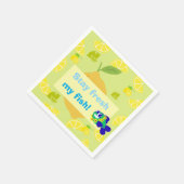 Serviette En Papier Lemon Vibes (Coin)