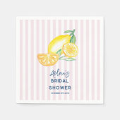 Serviette En Papier Lemon Yellow Citrus Bridal Shower  (Devant)