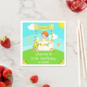 Serviette En Papier Lemonade Stand Birthday Red Hair Boy (En situation)