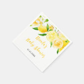 Serviette En Papier Lemons and Foliage Baby Shower (Coin)