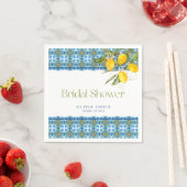 Serviette En Papier Lemons Mediterranean Tiles Enterrement de Vie de J (En situation)