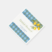 Serviette En Papier Lemons Mediterranean Tiles Enterrement de Vie de J (Coin)