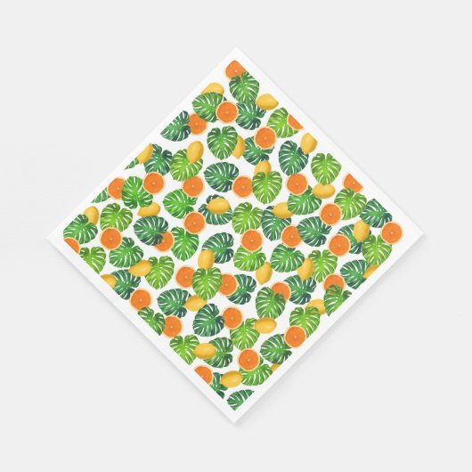Serviette En Papier Lemons orstwhite (Coin)